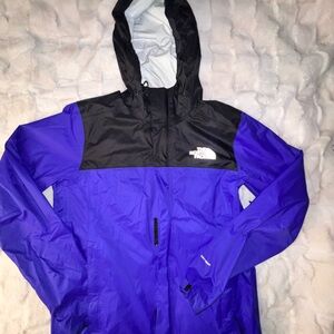 The North Face Men's Vibrant Blue and Black windbreaker | S |